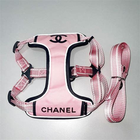 chanel dog accessories|chanel dog collar and leash.